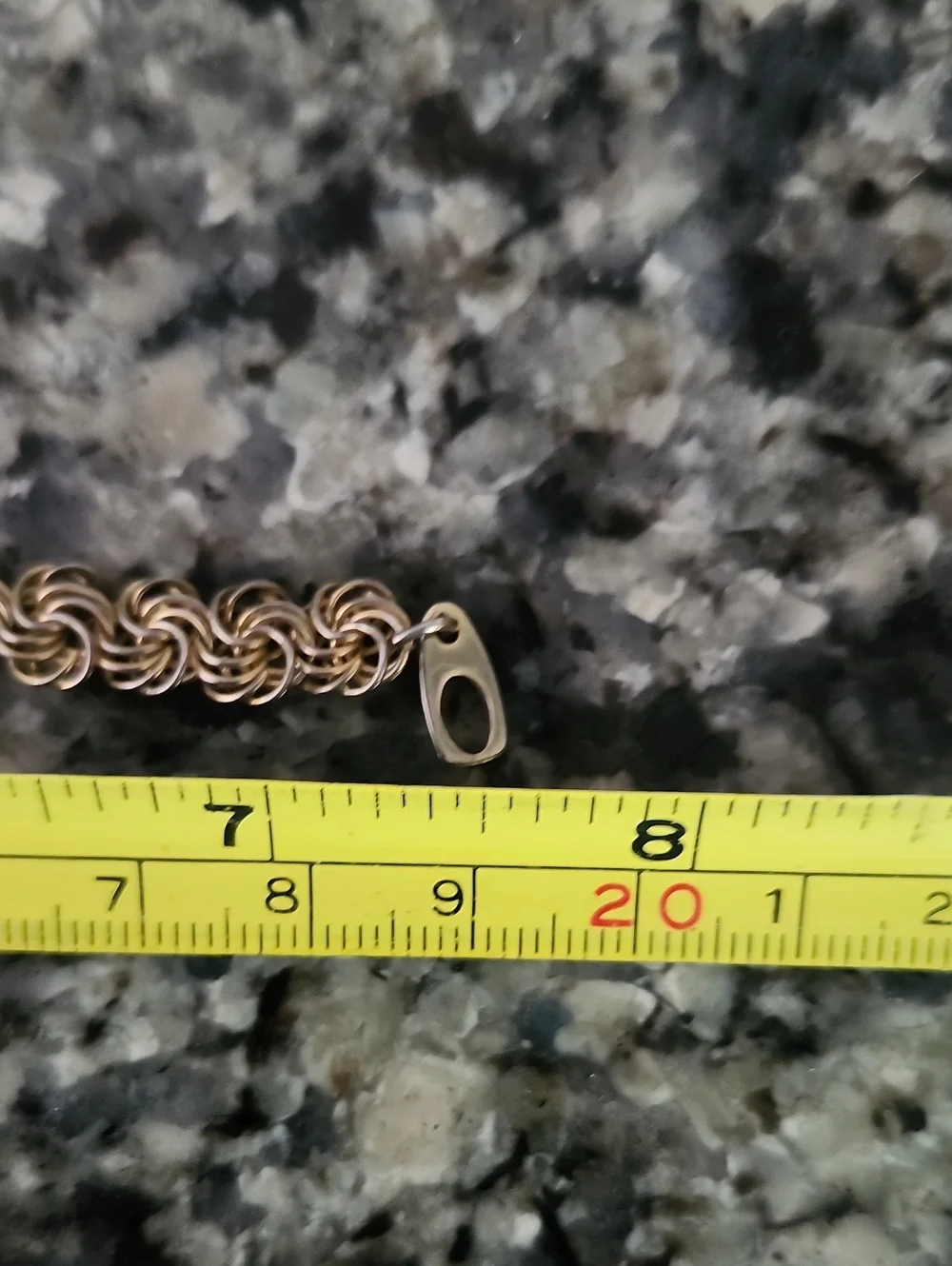 Gold-Tone Byzantine Chain Bracelet - 7.5 Inches